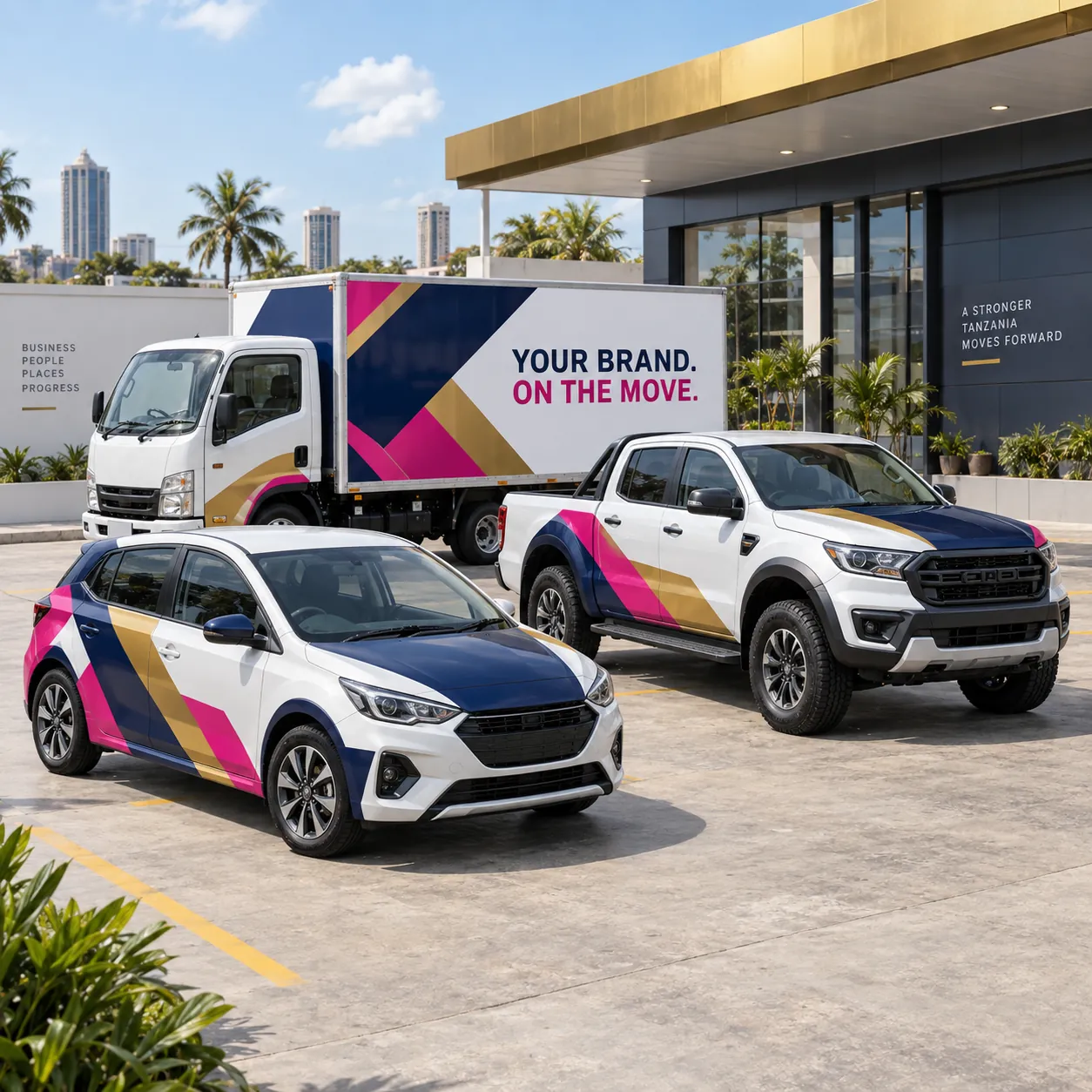 Vodacom Tanzania — 65-Vehicle Fleet Rebrand