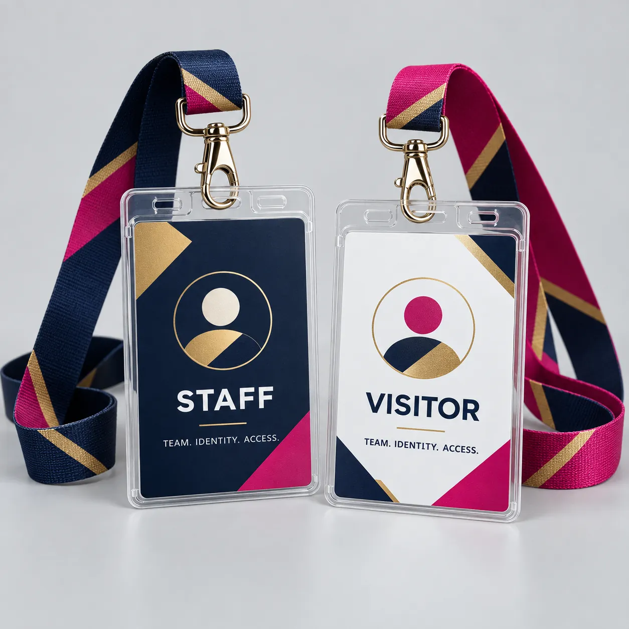 Staff ID Cards with Lanyard
